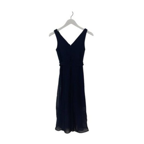 DKNY Navy Eyelet A-Line Dress Petite Size 2P NWT - Picture 4 of 4